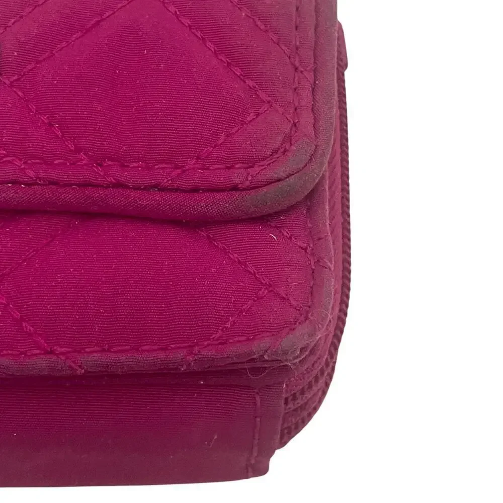 Vera Bradley Magenta Pink Quilted Wallet - Picture 9 of 15